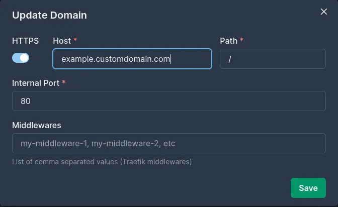 Service Domain Example